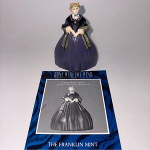 Franklin Mint Gone With the Wind Figurine Aunt Pittypat Hamilton Laura Hope 1990